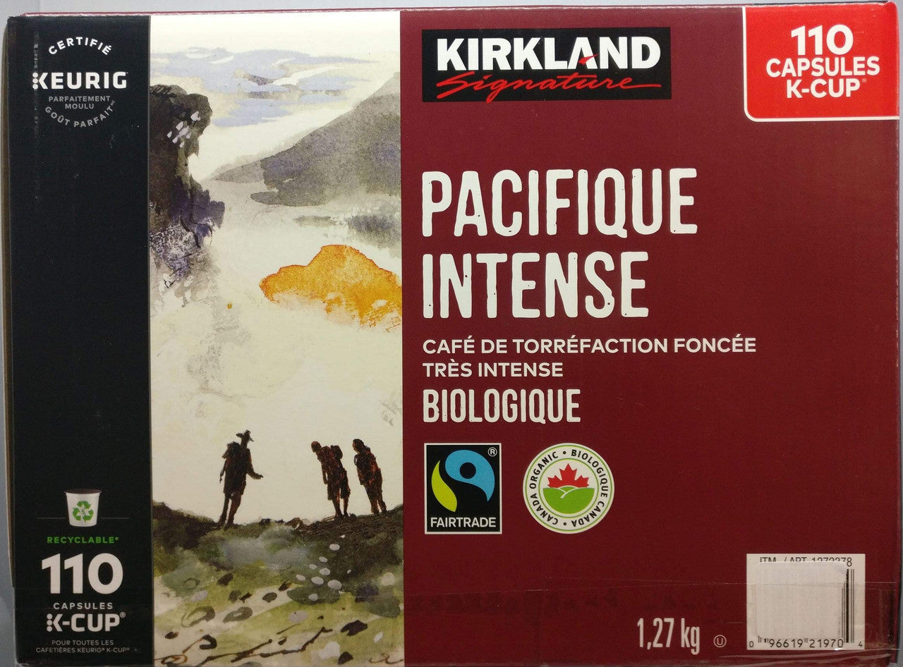 Kirkland Pacific Bold K-Cups, 110 Count, {Imported from Canada}